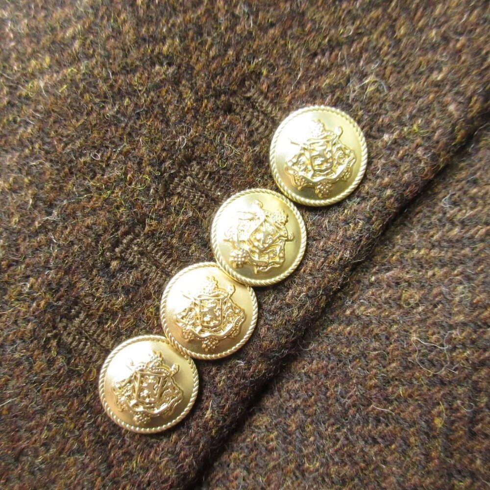 NWT J.Crew Willa Blazer in Brown Chocolate Umber Herringbone Wool Jacket 4P - Picture 4 of 6